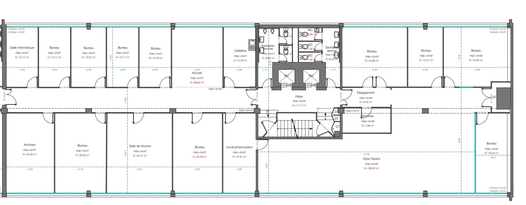 Bureau Paris 1076m² Location bureau Paris OLBUR2206157 13